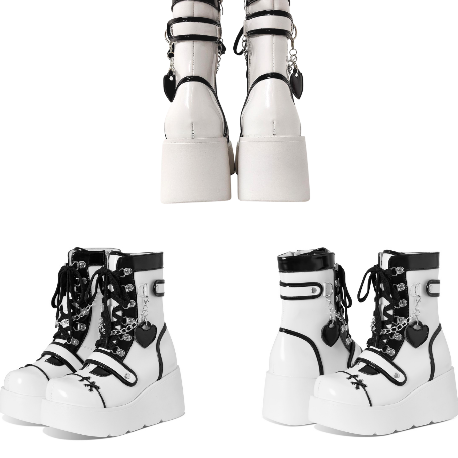 Pastel Gothic Platform Boots