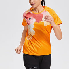 Printed Fitness Women's Yoga Top