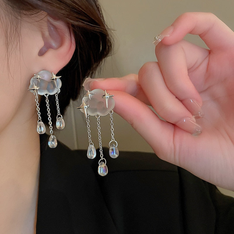 Geometric Water Drop Earrings
