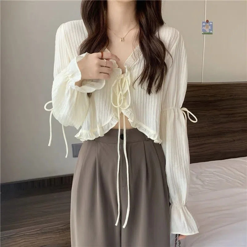 Sweet Ruffle Lace Blouse