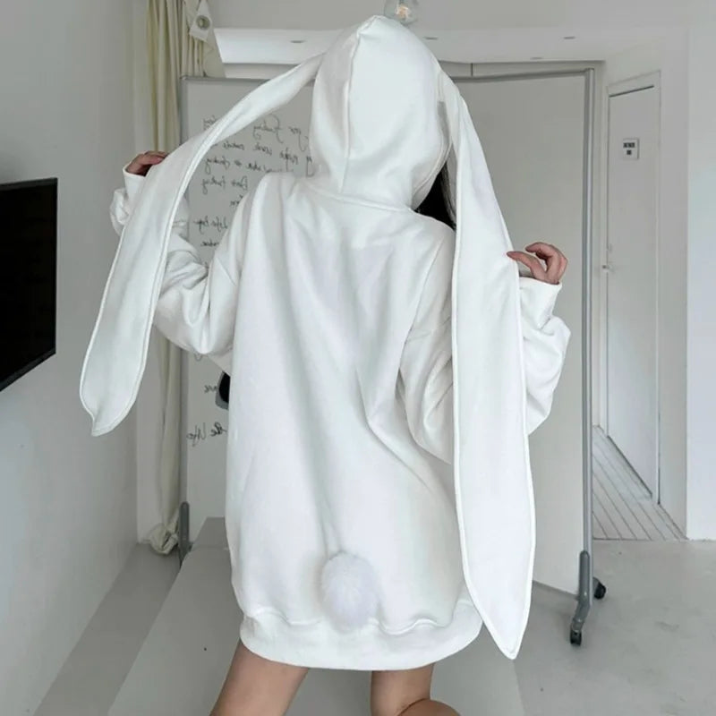 Kawaii Big Bunny Ears Oversized Hoodie