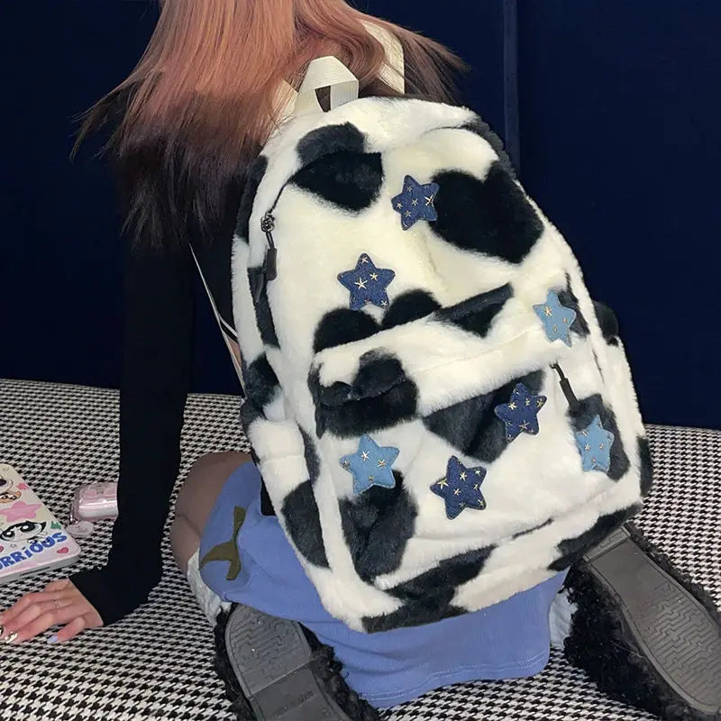 Y2K Cute Fluffy Backpack