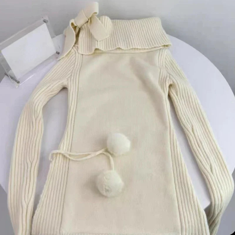 Kawaii Warm Outfit Set - Sweater & Mini Skirt