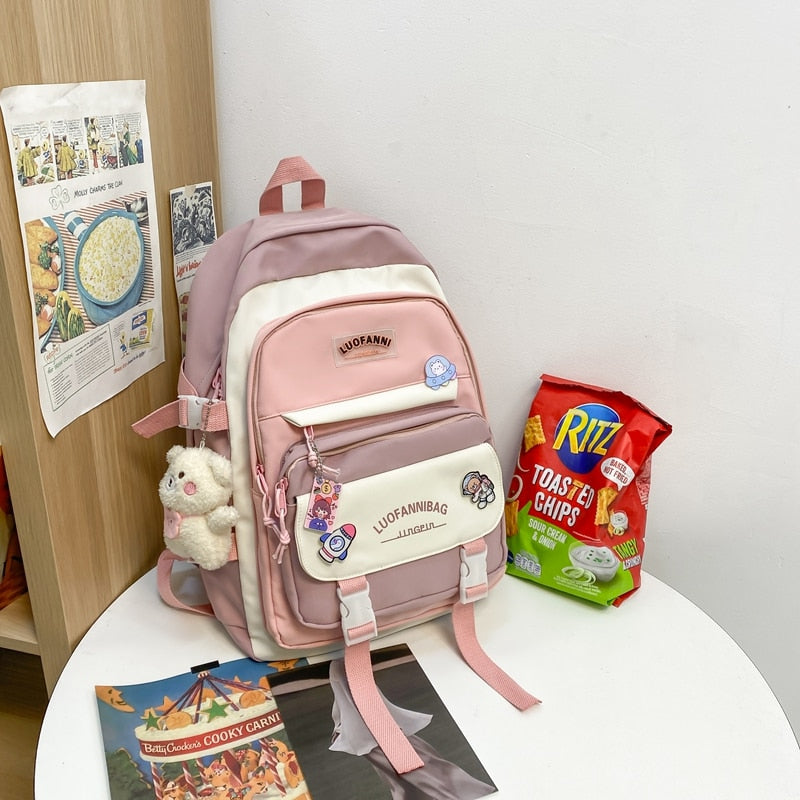 Japanese School Aesthetic Backpack & Bag Set