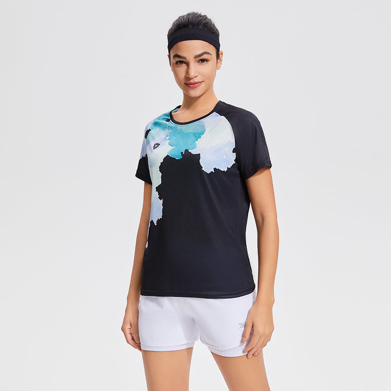 Printed Fitness Women's Yoga Top