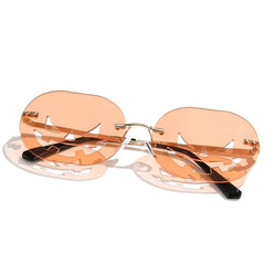 Rimless Pumpkin Sunglasses