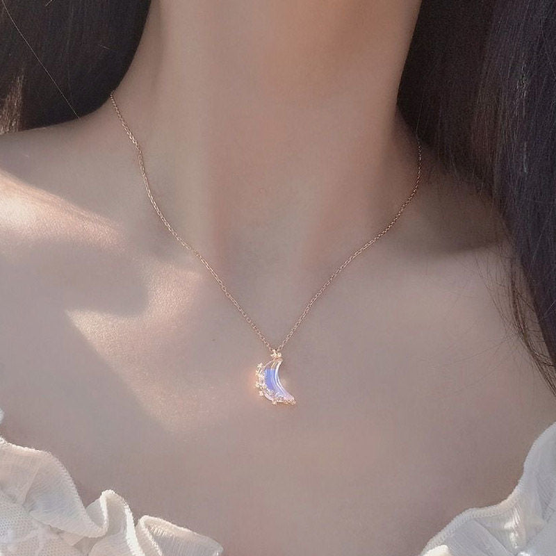 Mystic Moon Pendant Necklace