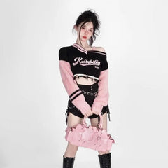 Off Shoulder Grunge Sweater
