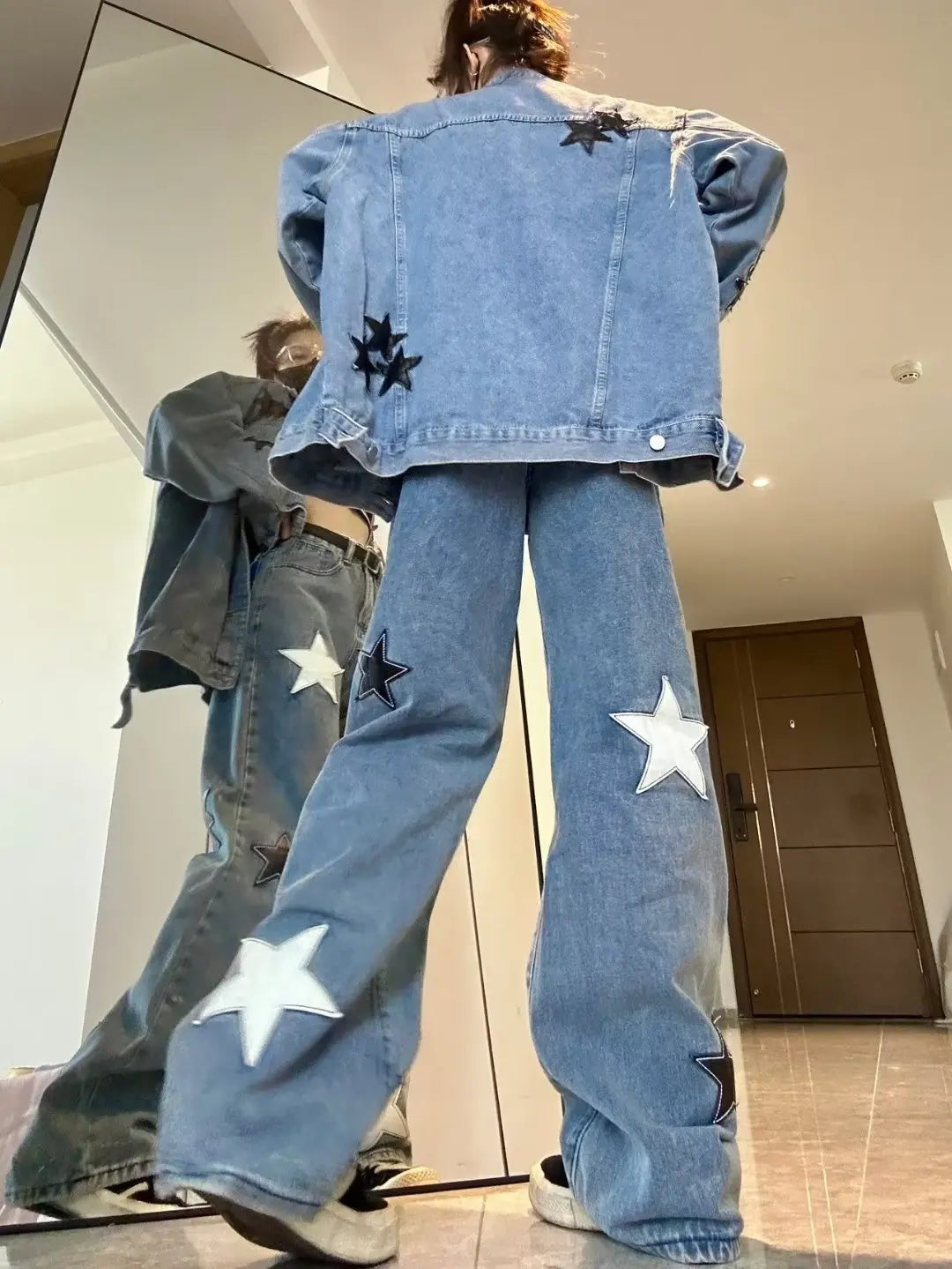 Korean Star Print Jeans
