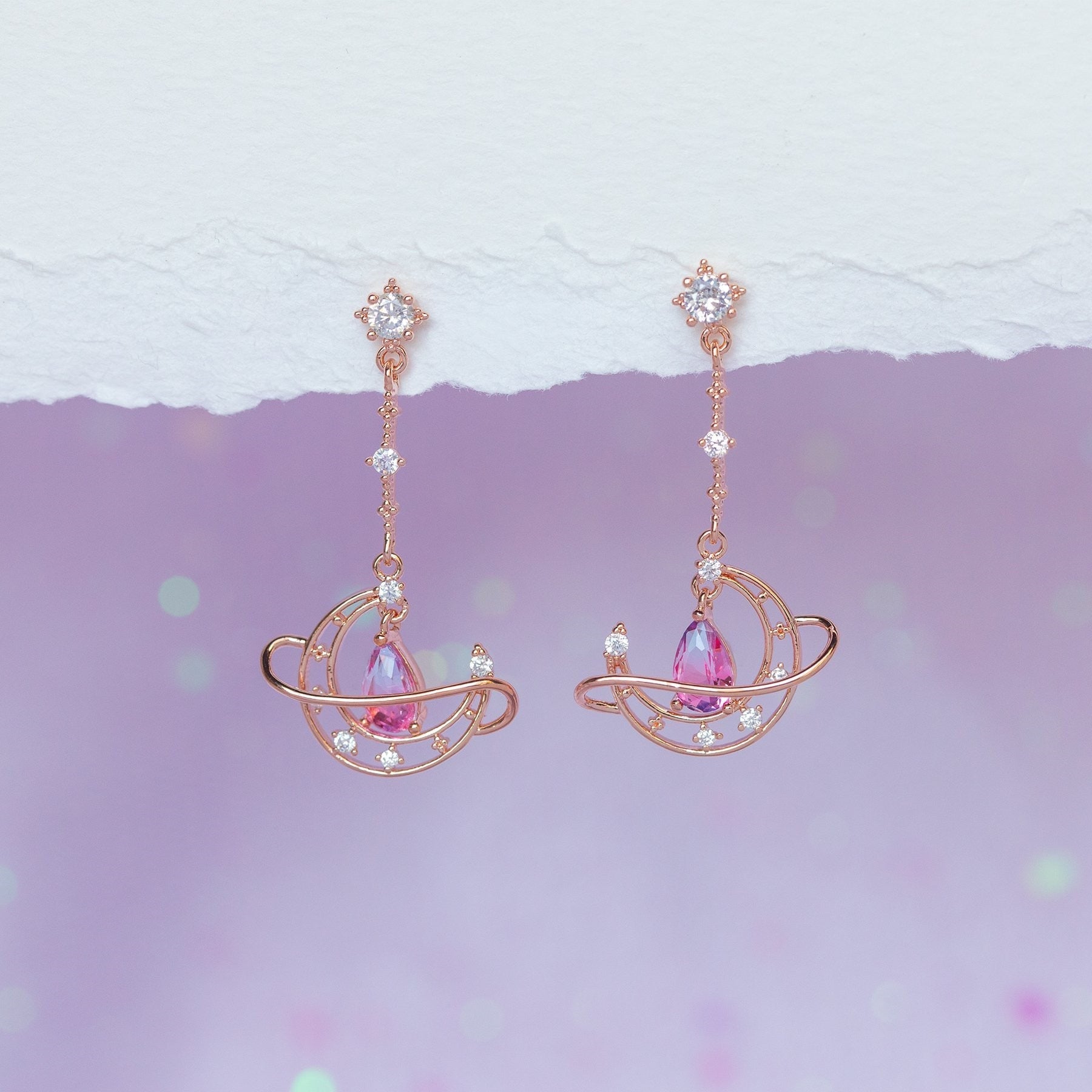 Cute Moon Stars Earrings