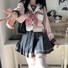 Kawaii Sailor Outfit Set - Shirt & Skirt