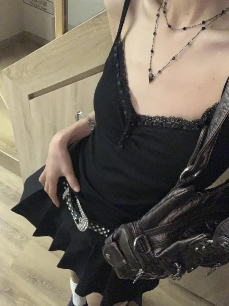 Grunge Slim Lace Top