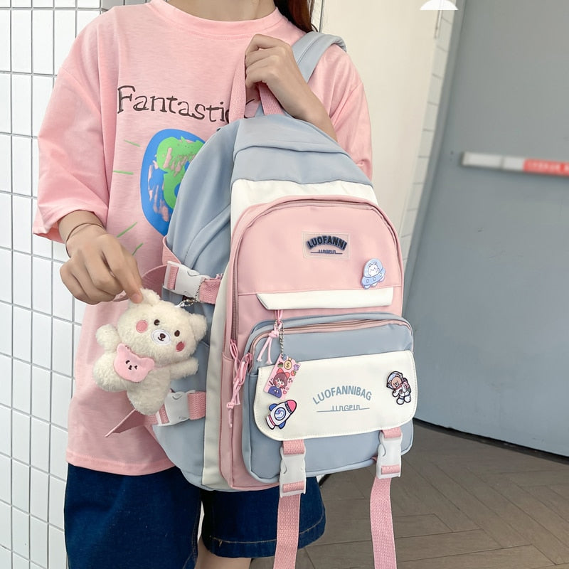 Japanese School Aesthetic Backpack & Bag Set