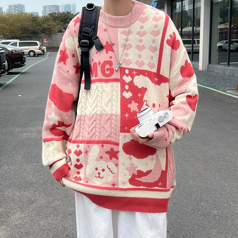 Cartoon Knit Kawaii Sweater