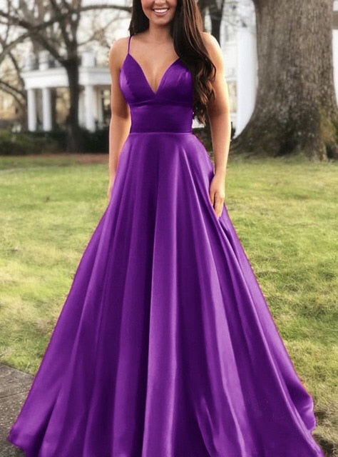 Dresses for Women Elegant Sexy Wedding Party Prom V-neck Sleeveless Sling Backless Satin Maxi Red Plus Size Clothes