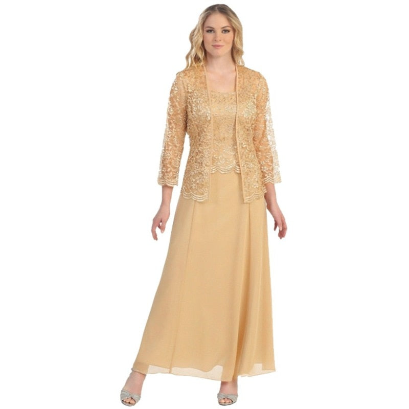 Elegant Evening Lace Chiffon Vestidos De Fiesta Female Clothing Dress