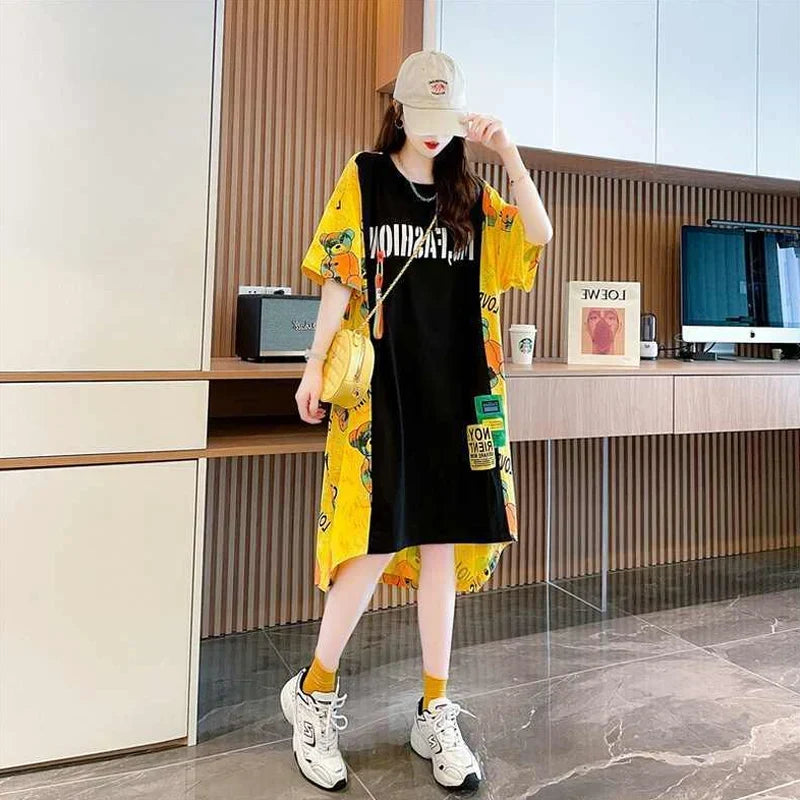 Korean Casual T-Shirt Dress