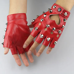 Half Finger Leather Gloves