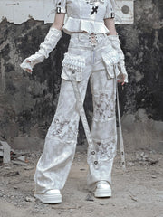 Ripped Two-Piece Cargo Pants