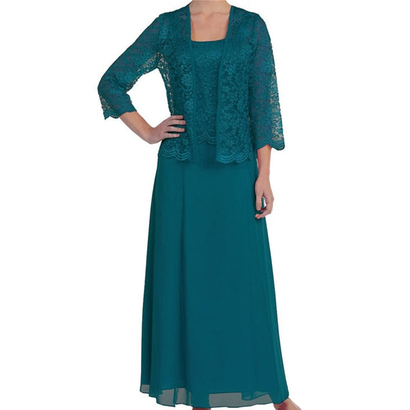 Elegant Evening Lace Chiffon Vestidos De Fiesta Female Clothing Dress