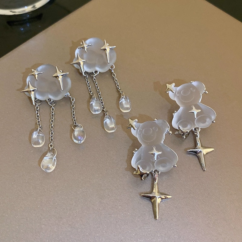 Geometric Water Drop Earrings