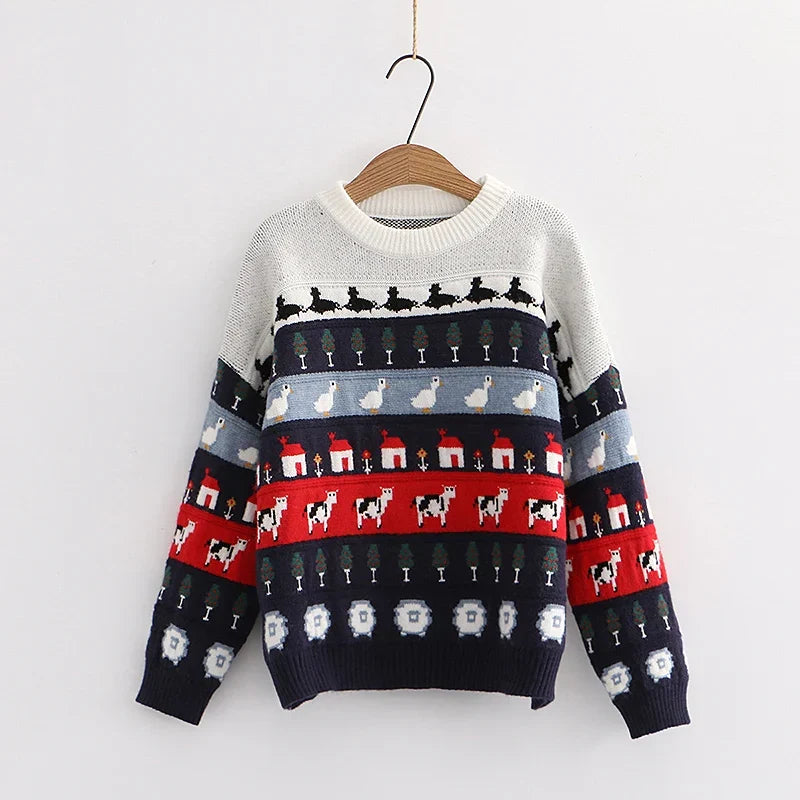 Vintage Kawaii Oversized Sweater