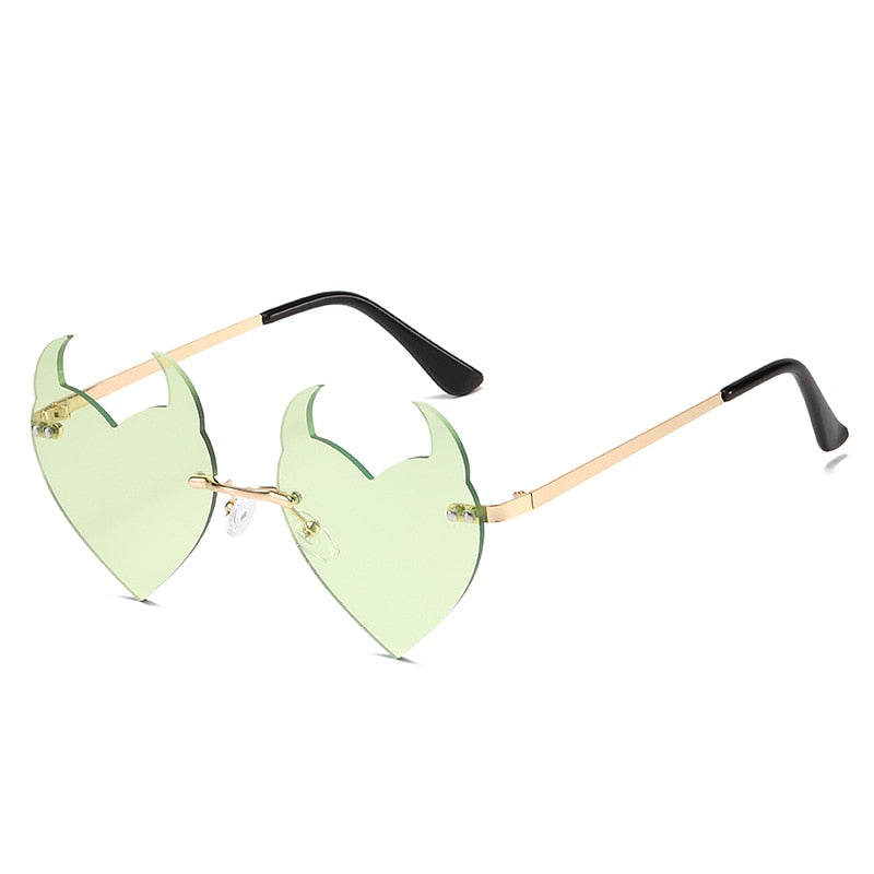 Devil Heart Shaped Glasses