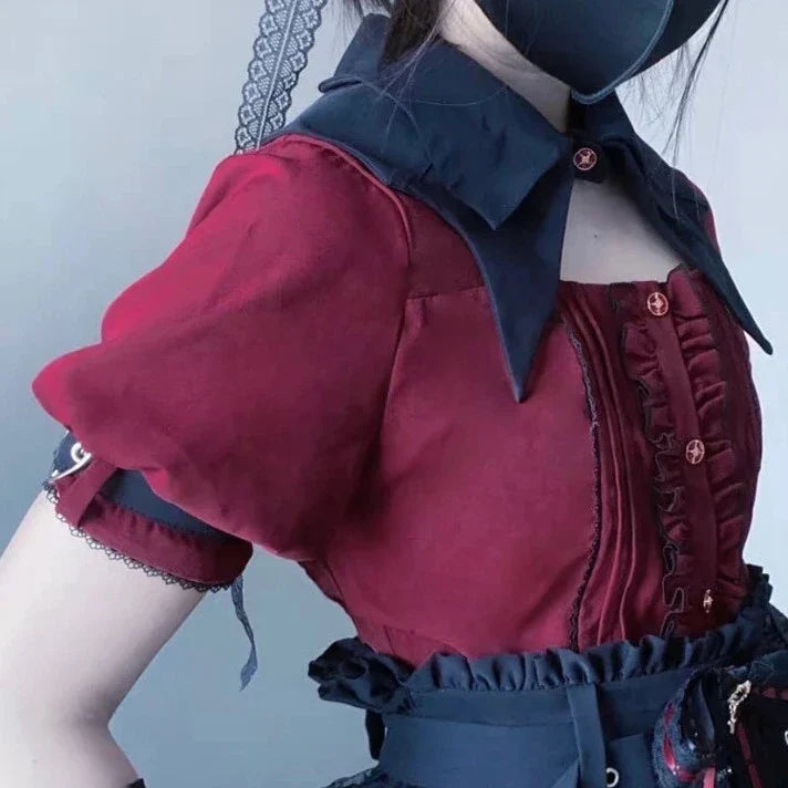 Gothic Lolita Outfit - Shirt & Skirt