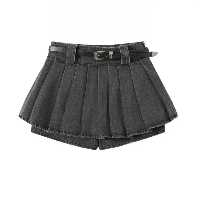Y2K Outfit Set - Longsleeve Top & Mini Skirt