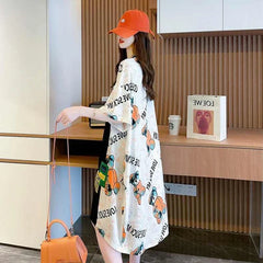 Korean Casual T-Shirt Dress