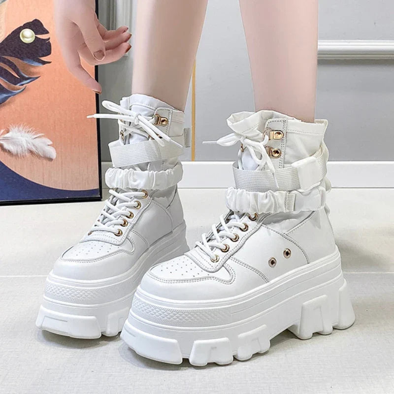 Punk Platform Motorcycle Boots