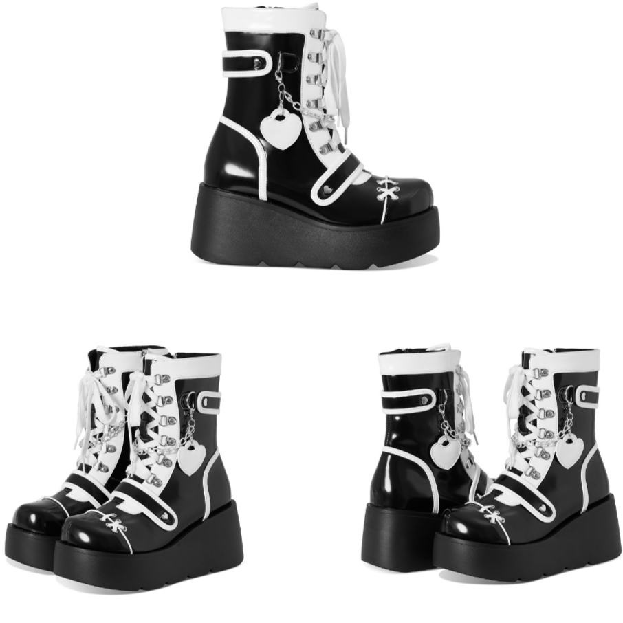 Pastel Gothic Platform Boots