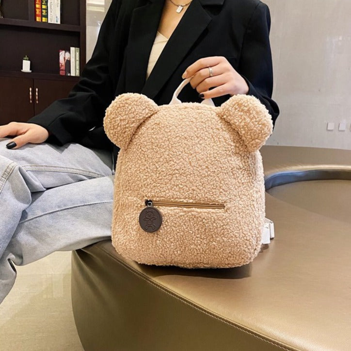 Fluffy Bear Backpack