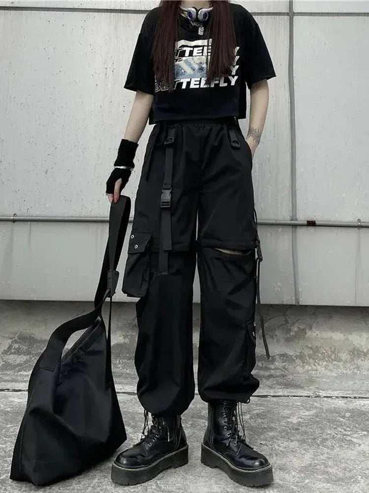 Gothic Techwear Cargo Pants