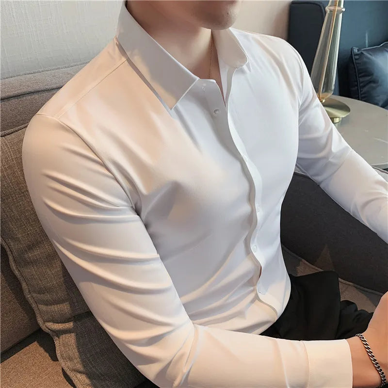 Rodney - Men's Long Sleeve Stretch Shirt