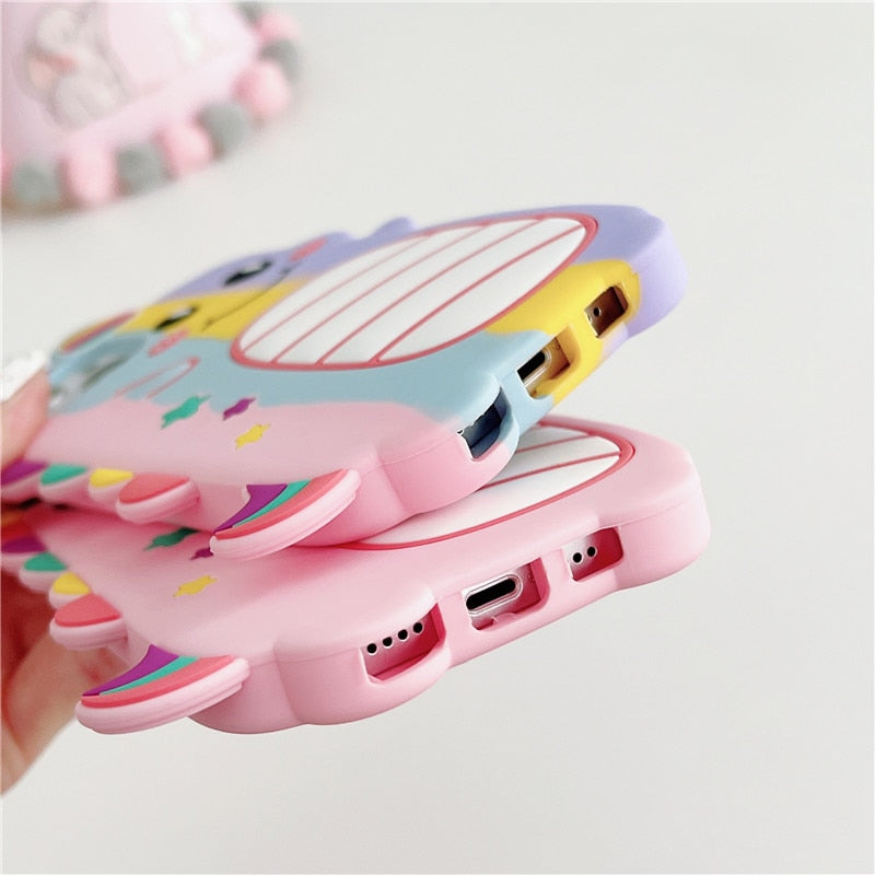 Cartoon Unicorn 3D iPhone Case