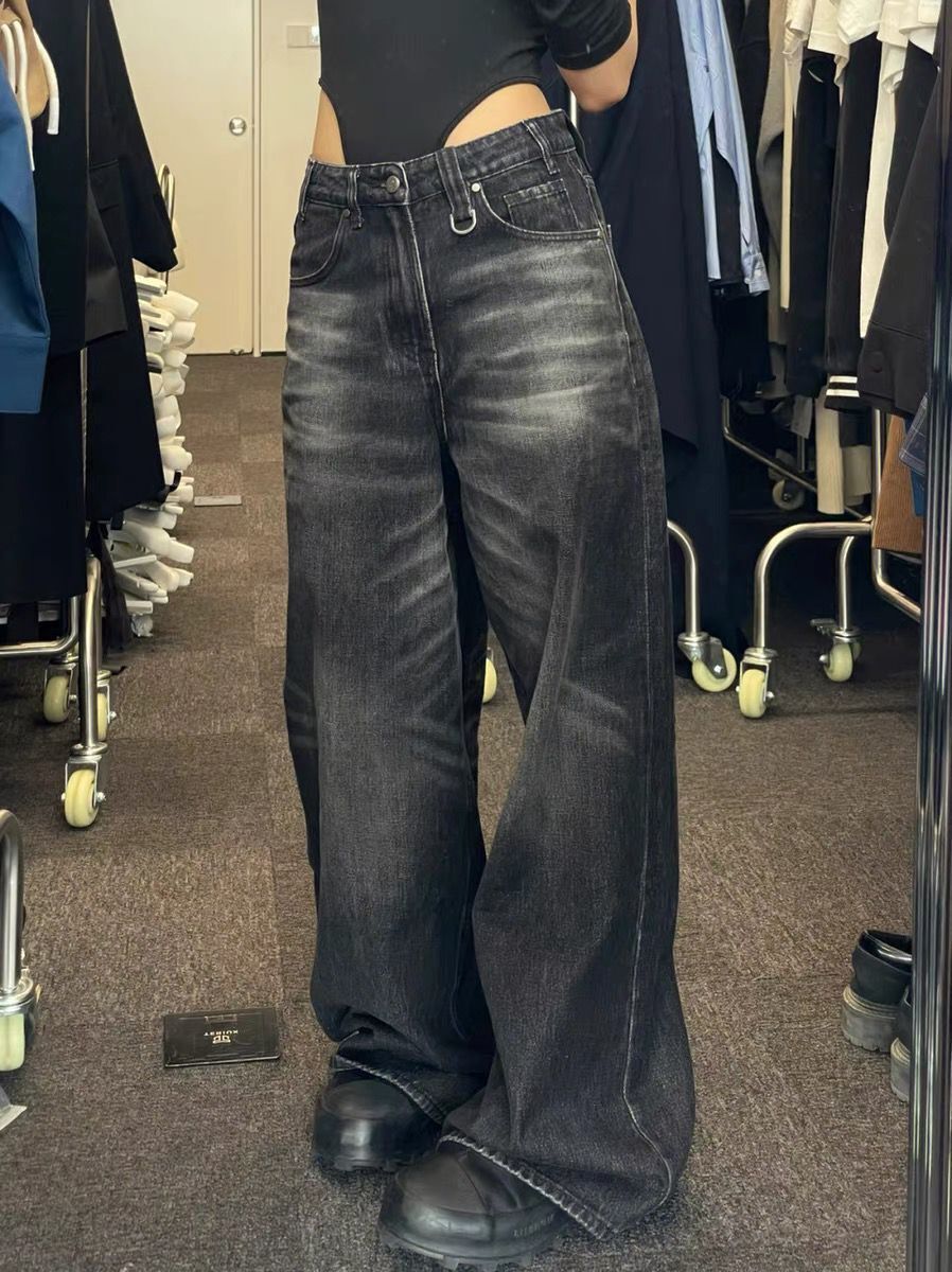 Vintage Black Wide Jeans