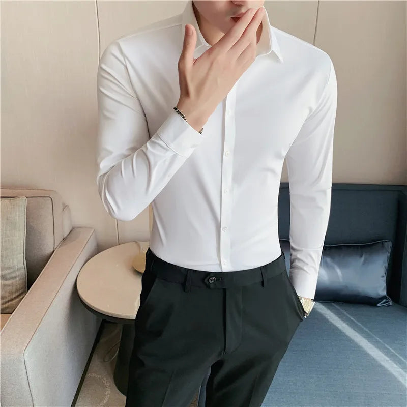 Rodney - Men's Long Sleeve Stretch Shirt