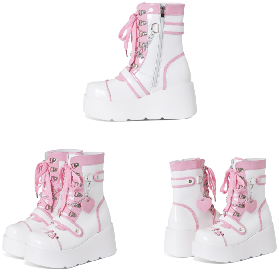 Pastel Gothic Platform Boots