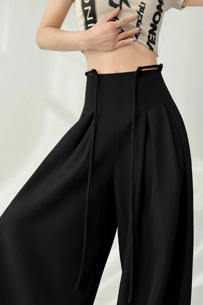Korean High Waist Wide Pants