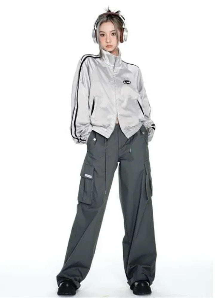 Y2K Loose Track Jacket