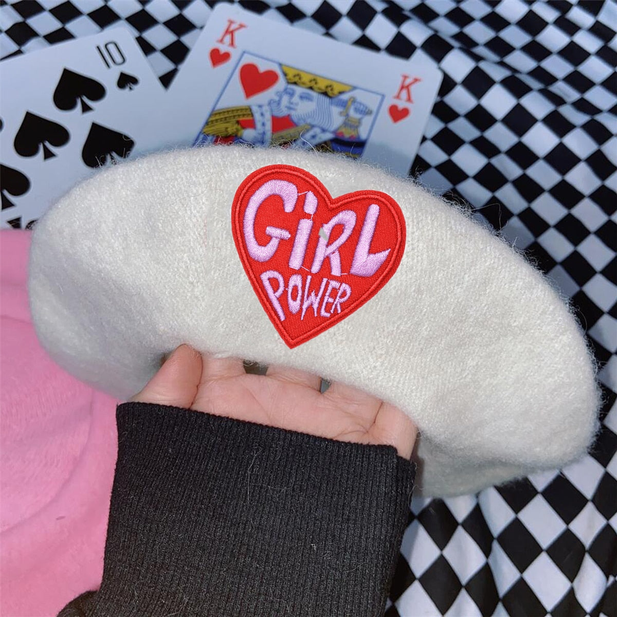 Harajuku Y2K Pink Heart Beret