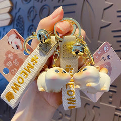 Cartoon Cat Keychain