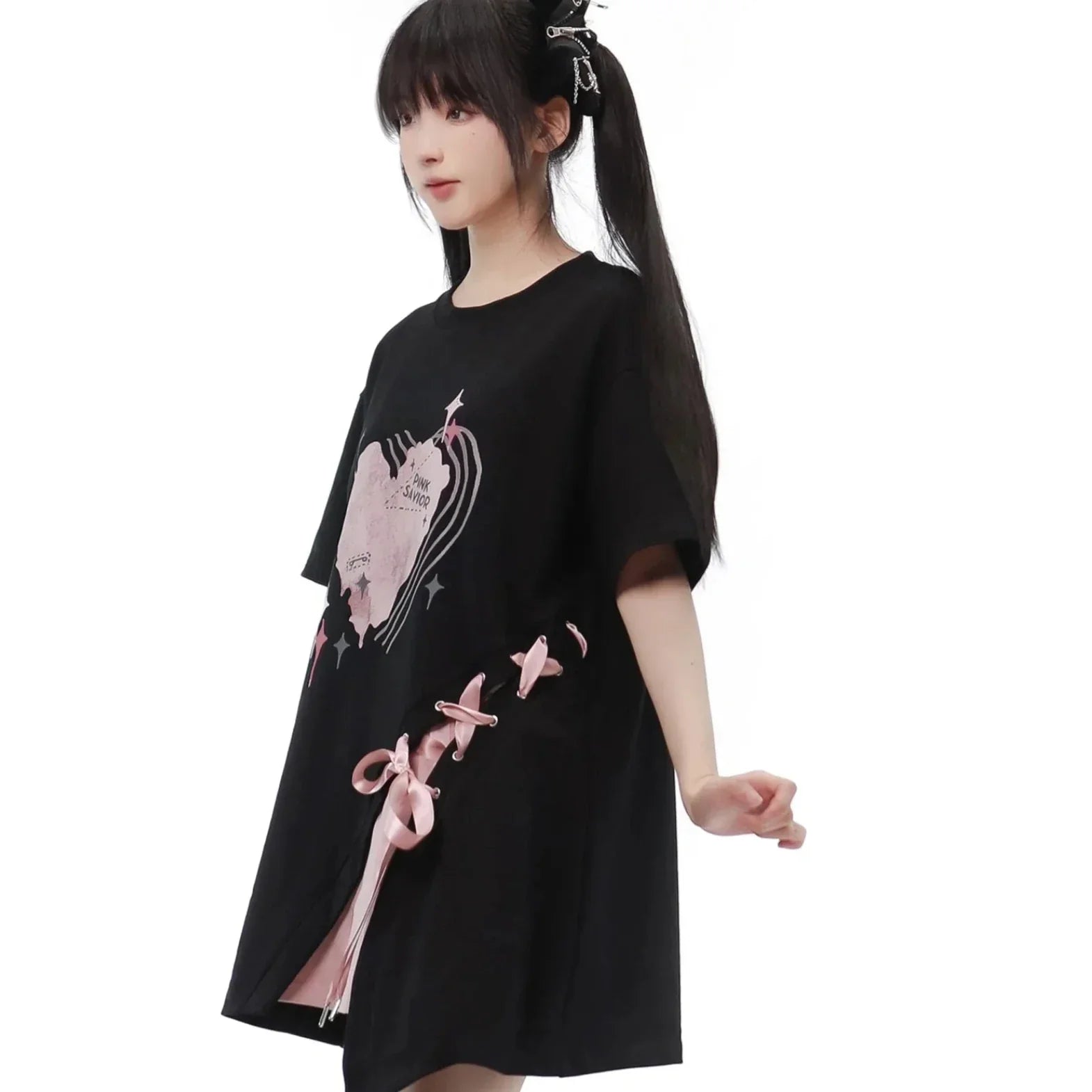 Pastel Gothic Japanese Outfit Set - Shorts, Pants & Tops