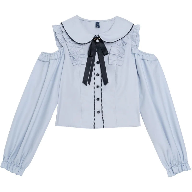 Pastel Gothic Lolita Outfit Set - Shirt & Skirt