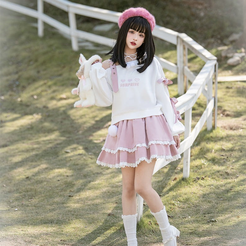Pastel Goth Heart Sweater