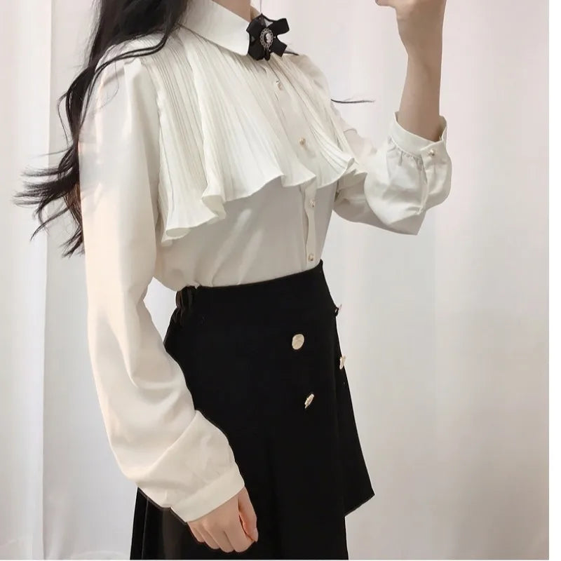Korean Cute Preppy Blouse