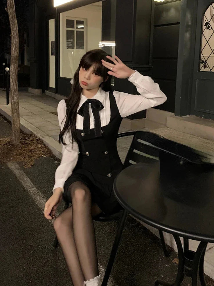Korean Elegant Short Dress