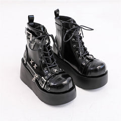 Gothic Platform Ankle Boots