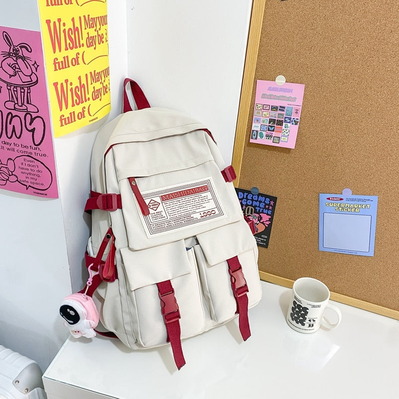 Multipocket Nylon Backpack